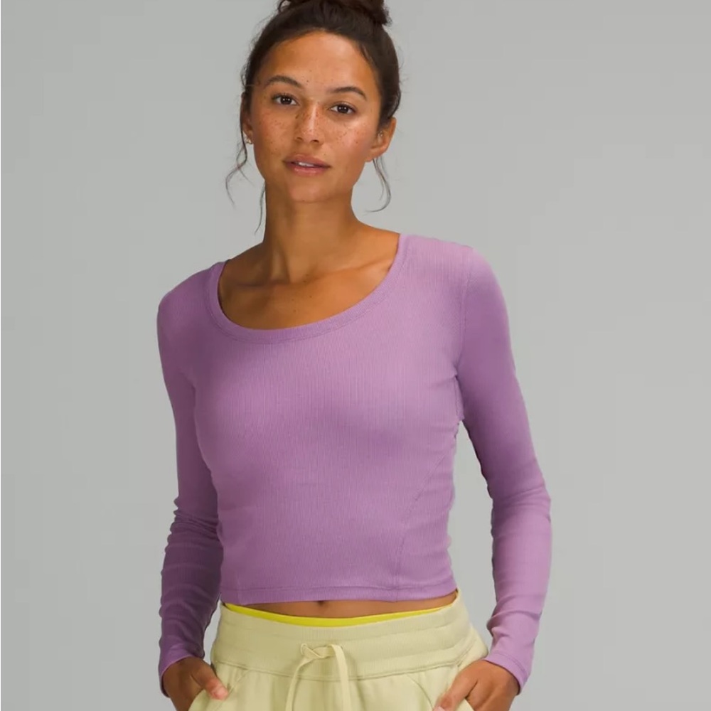 Lululemon Ribbed Open Back Shirt - Picture 2 of 5